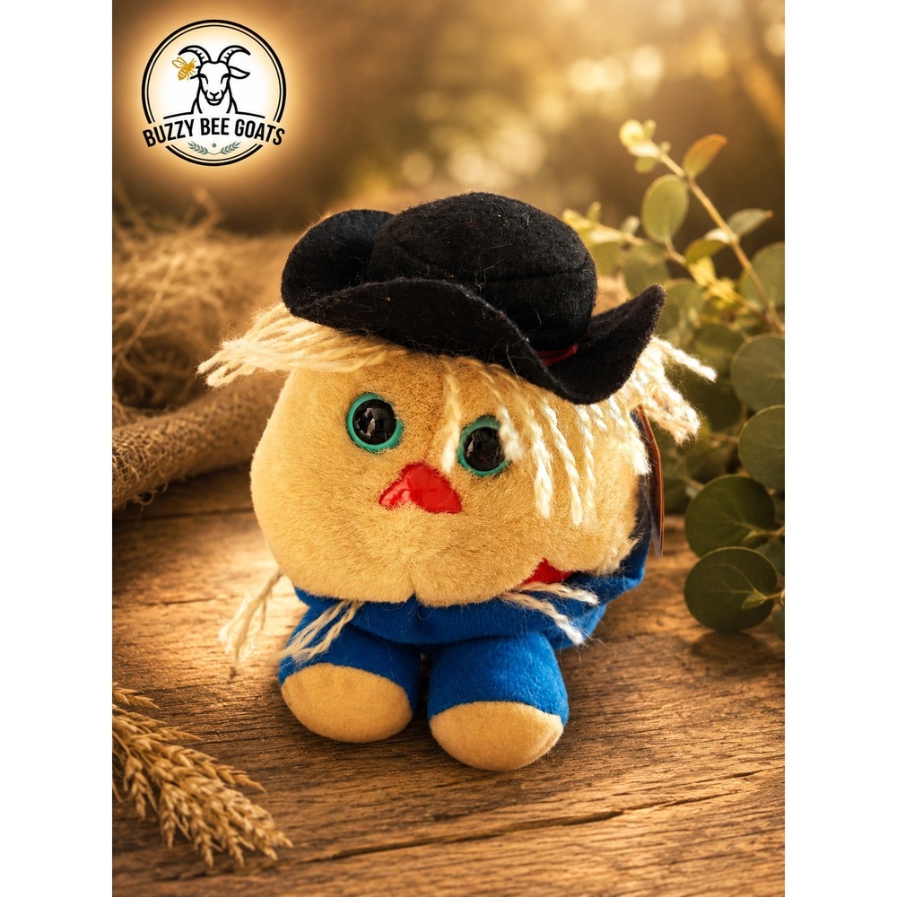SWIBCO PUFFKINS PATCHES THE SCARECROW PLUSH BEANBAG TOY VINTAGE 1990S